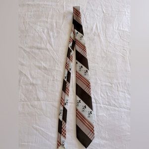 Vintage Mickey Mouse StripeTie by Cervantes. 100% Polyester, 55Inches long.